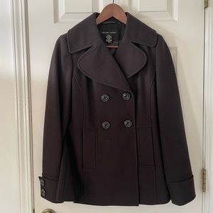 New York & Company Wool Blend Peat Coat
